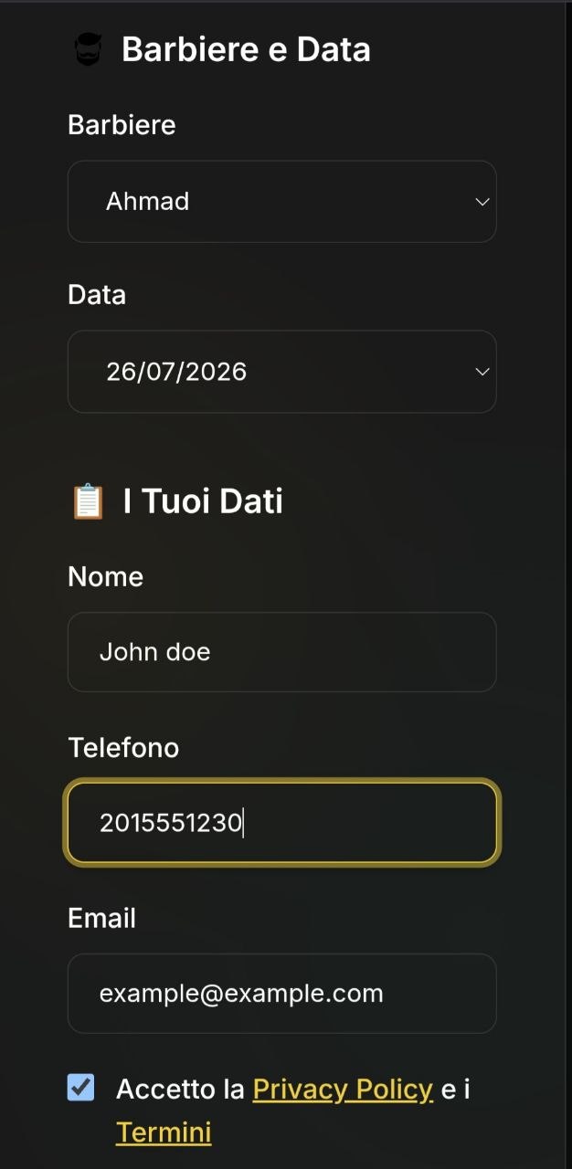 Barber Pro 2 booking details