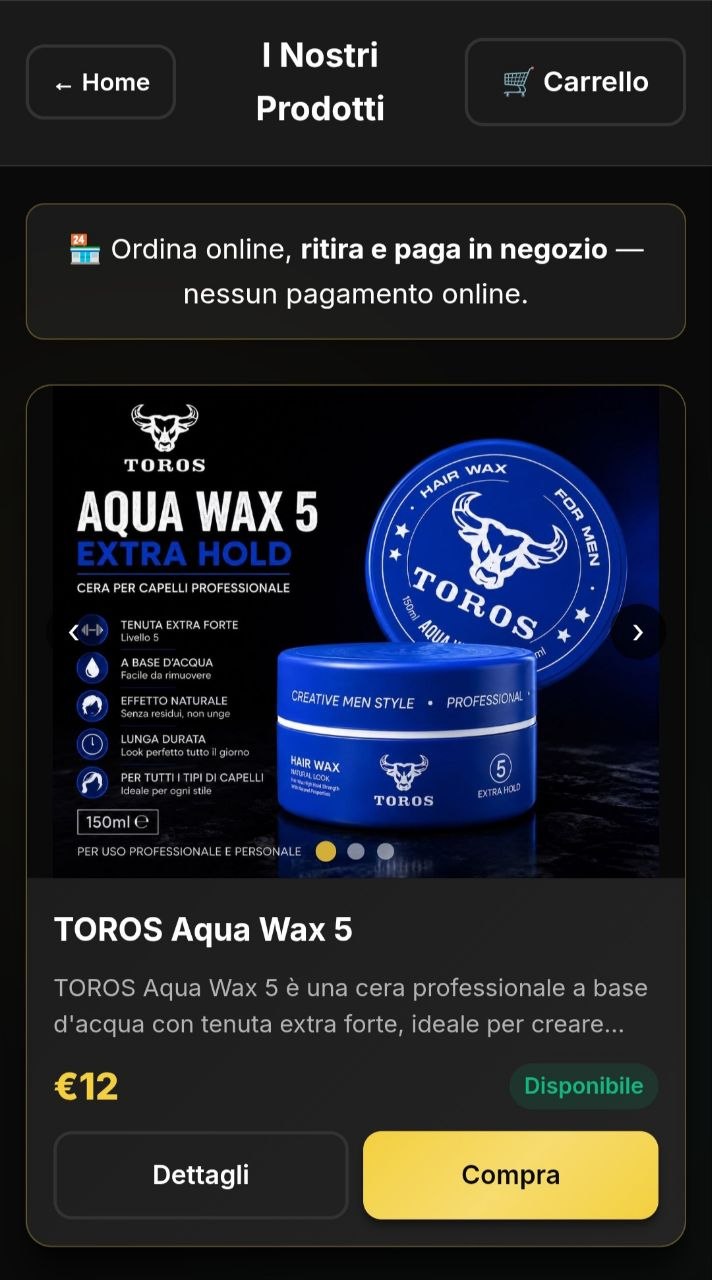Barber Pro 2 product catalog